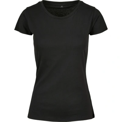 Image of Build Your Brand Women&#039;s Ladies Basic Tee T Shirt, Black, 5XL