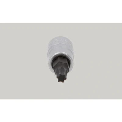 Image of 900TX25 Socket KS TOOLS 911.1445 DIN 3120, ISO 1174 T25 Chrome Vanadium Steel Torx Knurled