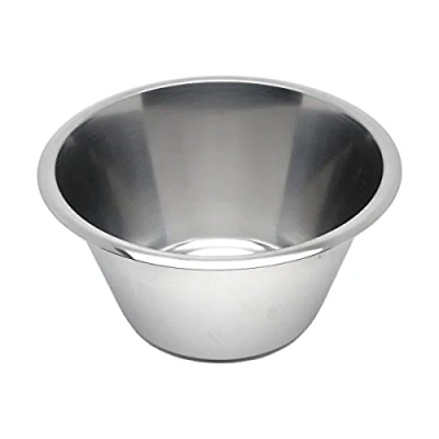 Image of Genware 1060 Stainless Steel Swedish Bowl, 6 L Capacity