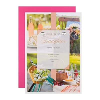 Image of Hallmark Large Birthday Card for Daughter Traditional Verse Design