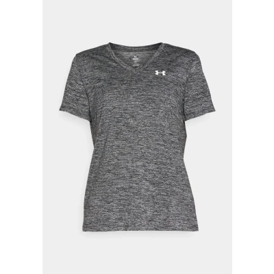 Image of Under Armour TECH Twist Sports Tshirt, Women&#039;s, Size: XS, Black/white