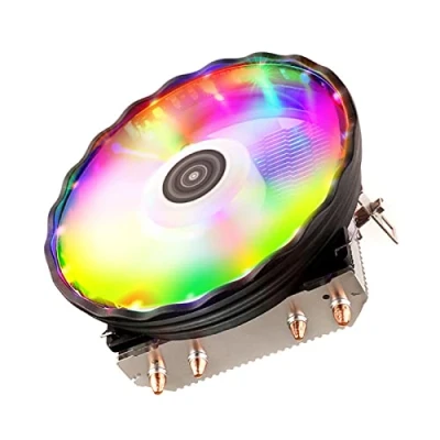 Image of MHADBKH CPU Cooler 2/4 Heat Pipes 4 Pin PWM RGB Cooling Fan PC Radiator for LGA 1150 1151 1155 1200 1700 2011 X79 X99 AM3 AM4