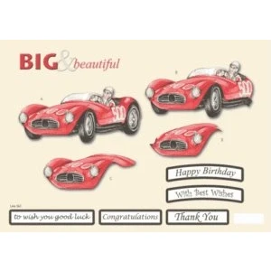 Image of Craft Uk Classic Car Big &amp; Beautiful Die Cut Decoupage + Paper