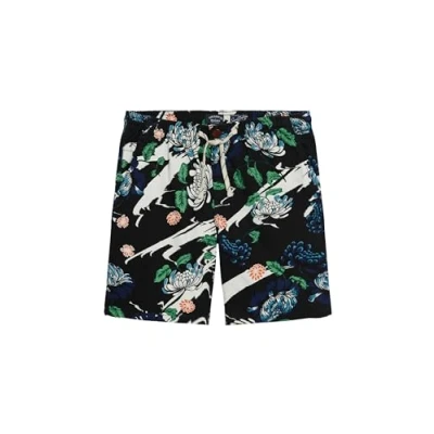 Image of Superdry Bermuda Shorts Aya Black Floral (UK, Alpha, XL, Regular, Floral)