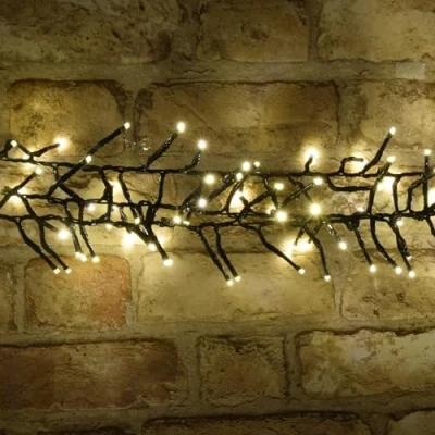 Image of Lyyt LED Cluster String Lights with Energy Saving Timer &amp; Control 14 Metres of Warm White