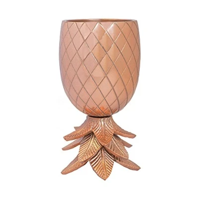 Image of Pineapple Goblet Cocktail Glass Copper 300ml