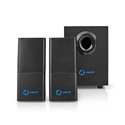 Image of NEDIS Gaming Speakers 2.1 with Subwoofer of 33W for PC and Laptops, USB 3.5mm, Black