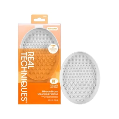 Image of Real Techniques Brush Cleansing Palette with Gel Sample for Makeup Cleaning