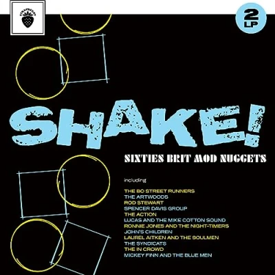 Image of Various 60s &amp; 70s Shake! Sixties Brit Mod Nuggets Sealed 2023 UK 2 LP vinyl set CRJAMLP018D