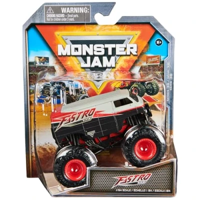 Image of Monster Jam, Official Fastro Van Truck, Die Cast Vehicle, 1:64 Scale, Kids Toys for Boys Ages 3 and up