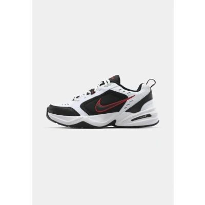 Image of Nike Performance AIR Monarch IV Trainers, Size: 6/6.5, White/black/varsity red Leather and textile