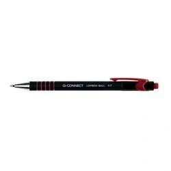 Image of Q Connect Lamda Ballpoint Pen Medium Red (Pack of 12) Ref KF00671
