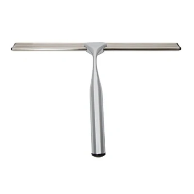 Image of Croydex Britannia Flexi Fix Shower Squeegee, Chrome, 15.5 x 25.5 2 cm
