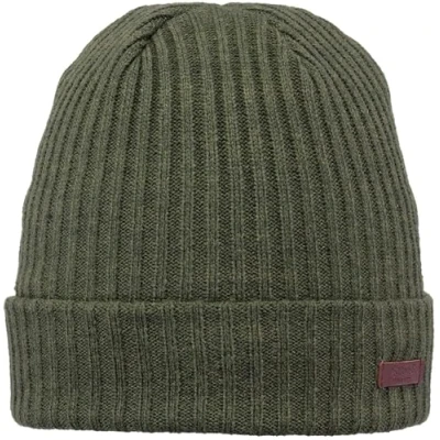 Image of Barts Wilbert Turnup Beanie Dark Green