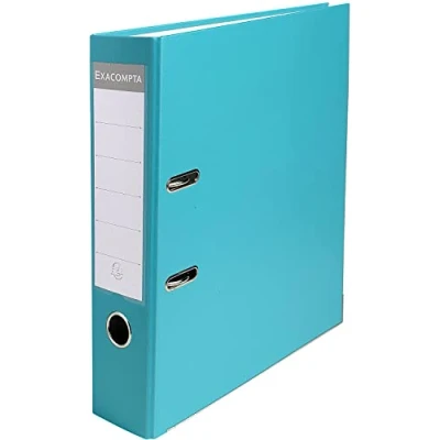Image of Exacompta Ref 918413B PP Lever Arch File 320 x 290mm in Size, Suitable for Storing A4 Documents, 75mm Spine, Reinforced Finger Pull &amp; Bottom Edge Light Green