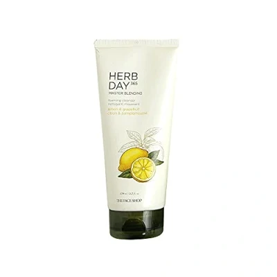 Image of THE FACE SHOP Herb Day 365 Cleansing Foam Lemon
