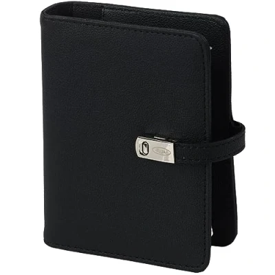 Image of Kalpa Pocket 6 Ring Planner Agenda Grit Black with Free 2025 2026 Organiser Refills