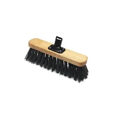Image of Addis Broom Head With PET Bristles 325mm, Wood/Black