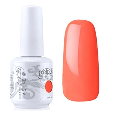 Image of Vishine Gelpolish Lacquer Color Soak Off UV LED Gel Nail Polish Manicure Orange(1462)