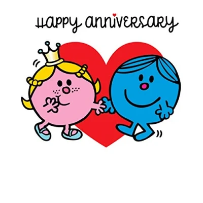Image of Mr Men Happy Anniversary Card