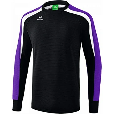 Image of Erima Kids Liga Line 2.0 Sweatshirt Black/Dark Violet/White, Size 164