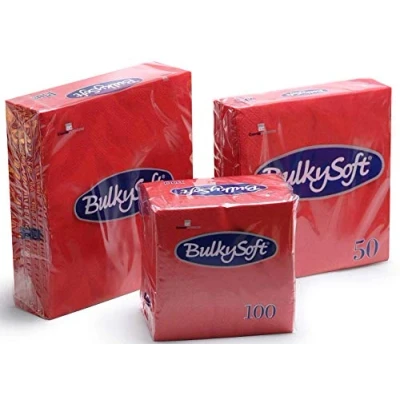 Image of Dark Red Luncheon Napkins 33x33cms 2 Ply Pack of 200