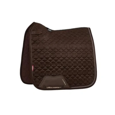Image of LeMieux Crystal Suede Dressage Saddlepad Brown Large