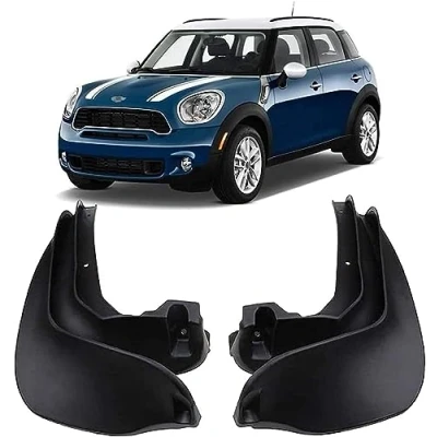 Image of XieBin Car Mud Flaps for Mini Cooper Countryman R60 2008 2017, Splash Guards Fenders Required Mudflaps All Weather Protector Mudguards