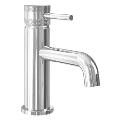 Image of Core Chrome Finish Modern Round Style Mono Basin Mixer Bathroom Tap