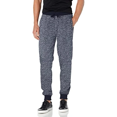 Image of Southpole Men&#039;s Fleece Sweatpants Regular and Big &amp; Tall Sizes, New Marled Navy, Large