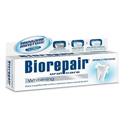Image of Biorepair:&quot;Whitening&quot; Toothpaste with microRepair * 2.5 Fluid Ounce (75ml) Tubes (Pack of 2) [ Italian Import ]