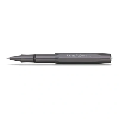 Image of Kaweco AL SPORT Gel/Ballpoint Pen Anthracite I Including 0.7 mm Rollerball Refill in Classic Design with Ceramic Ball Premium Aluminium Gel Roller 13 cm