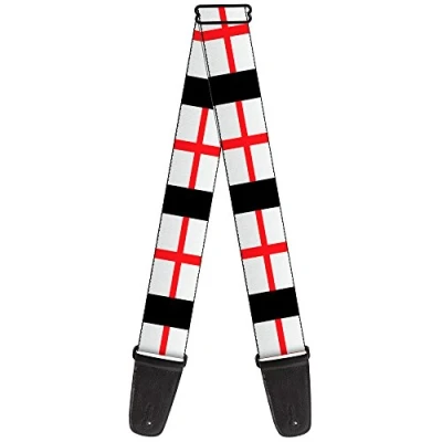 Image of Buckle Down GS W30519 &quot;England Flags&quot; Guitar Strap