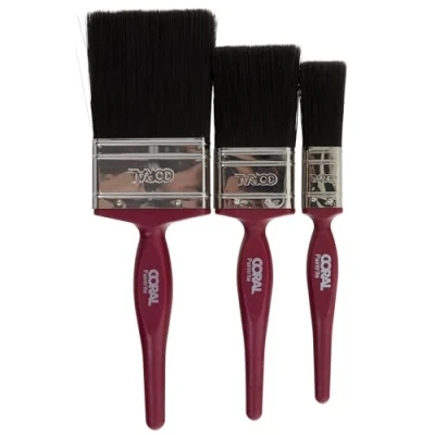 Image of Coral 31437 Paint rite Brushes for All Purpose Trade Painting 3 Piece Pack Set