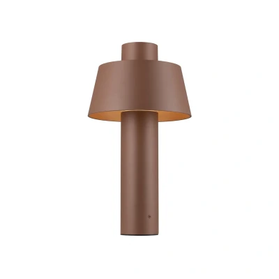 Image of SLV Photoni 45 pillar lamp, rust coloured, aluminium, height cm