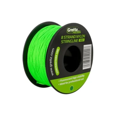 Image of Grettz 100m Green Stringline Heavy Duty 8 Braid Nylon Line for Bricklaying, Landscaping, and Site Marking