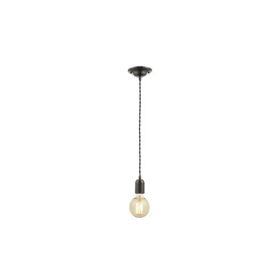 Image of Inlight Dale E27 Pendant Cord Set Black Nickel &amp;