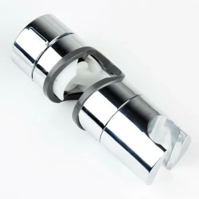 Image of ARA CHOICE Shower Head Holder 19 25mm Replacement 360 Adjustable Slide Bar Rail Rod Clamp ABS Chrome Plated Bathroom Riser Bracket Slider