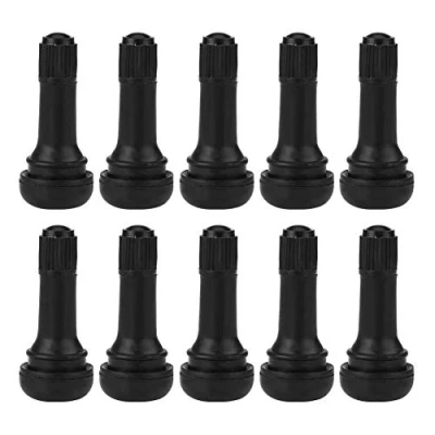 Image of Aramox 10Pcs Tire Valve Stem,Car Auto TR413 Wheel Snap In Tyre Stem Short Rubber
