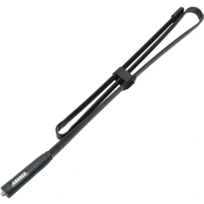 Image of ABBREE SMA Female Dual Band VHF/UHF 144/430MHz High Gain Soft Whip Antenna for Baofeng UV 5R 82 Two Way Radio (42.5in)