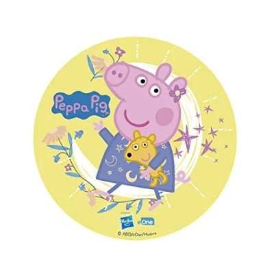 Image of Dekora 231390 Cake Topper SUGAR FREE for PEPPA PIG fans 15.5cm Edible