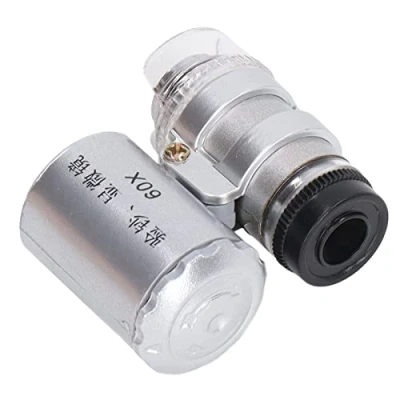 Image of Pocket microscope, microscope with 60 x magnification for visualization