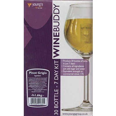 Image of WineBuddy Pinot Grigio for 30 Bottle Home brew Wine Making Kit