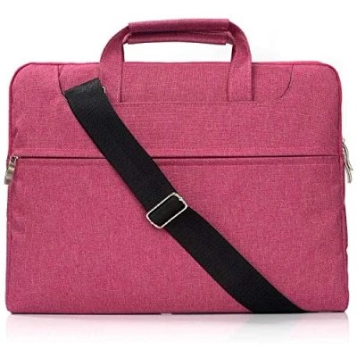 Image of FINDING CASE Laptop Bag for Honor MagicBook Pro 16 inch/16 Notebook Bag,Multi functional Case,Adjustable shoulder strap&amp;Suppressible Handle,Portable Sleeve Briefcase (Pink)