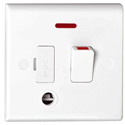 Image of Deta S1373 Switched Spur Connection Unit with Neon &amp; Flex Outlet 13 Amp