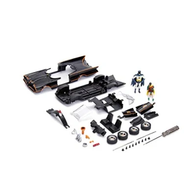 Image of Jada JA30873 1:24 BNC 1966 Batmobile with Figure, Black/red
