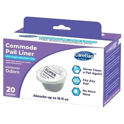 Image of Cleanis CareBag Commode Liner, 20 Count