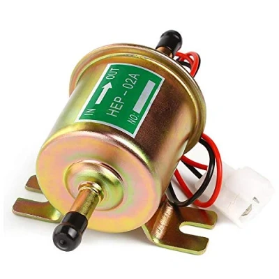 Image of Universal Electric Fuel Pump 12V 1.2A Gas Diesel Inline 4 7 P.S.I. Low Pressure Petrol Copper Model HEP 02A