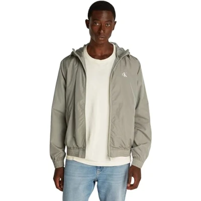 Image of Calvin Klein Jeans Hooded Summer jacket, Men&#039;s, Size: Large, Laurel oak