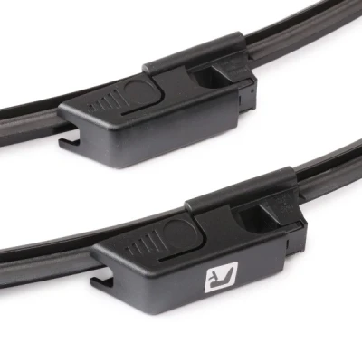 Image of 4E0998002 Wiper BLADE VALEO SILENCIO X.TRM, FLAT SET 574320 590, 580mm Front Beam with spoiler for left hand drive vehicles Pin Fixing